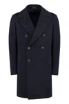 Tagliatore Men's Arden Double-breasted Virgin Wool Coat