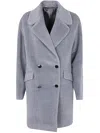 Tagliatore Ariane Woman Coat Clothing In Grey