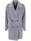 Tagliatore Ariane Woman Coat Clothing In Grey