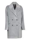 TAGLIATORE ARIANE WOOL COAT IN GREY