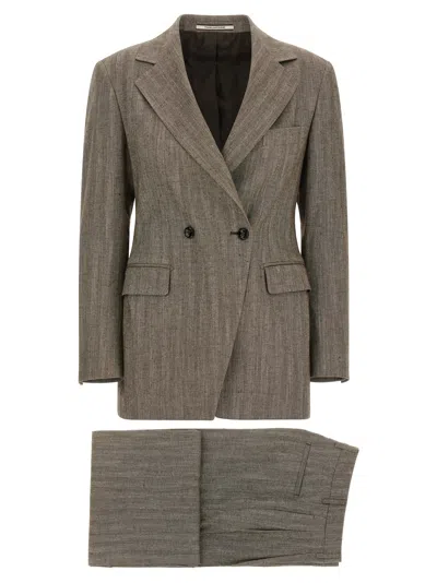 Tagliatore Astra Dress In Brown