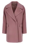 Tagliatore Astrid Double-breasted Flap Coat In Pink