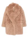 Tagliatore Astrid Teddy-collar Coat In Brown