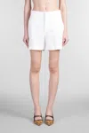 Tagliatore B-elle Shorts In White Viscose In White