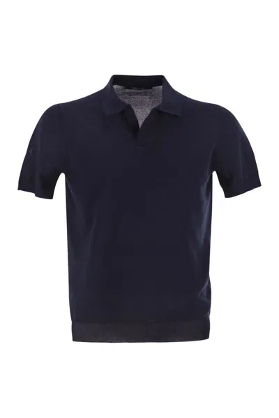 TAGLIATORE TAGLIATORE BASIC SHORT-SLEEVED COTTON POLO SHIRT