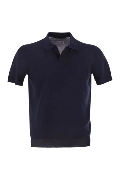 TAGLIATORE TAGLIATORE BASIC SHORT-SLEEVED COTTON POLO SHIRT