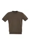 TAGLIATORE TAGLIATORE BASIC SHORT-SLEEVED COTTON T-SHIRT
