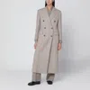 Tagliatore Herringbone Double Breasted Coat With Button Detailing