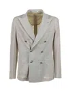 Tagliatore Beige Double-breasted Jacket In Beige