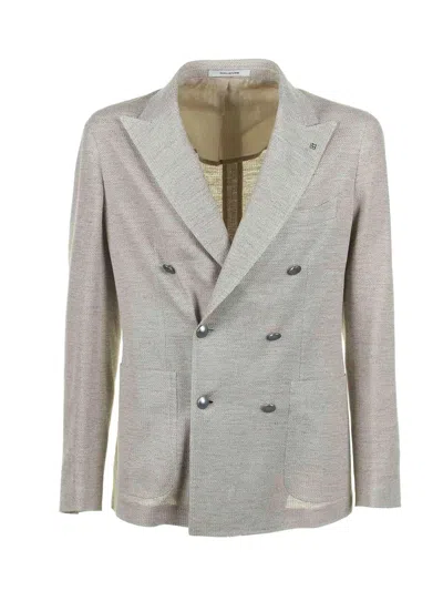 Tagliatore Beige Double-breasted Jacket