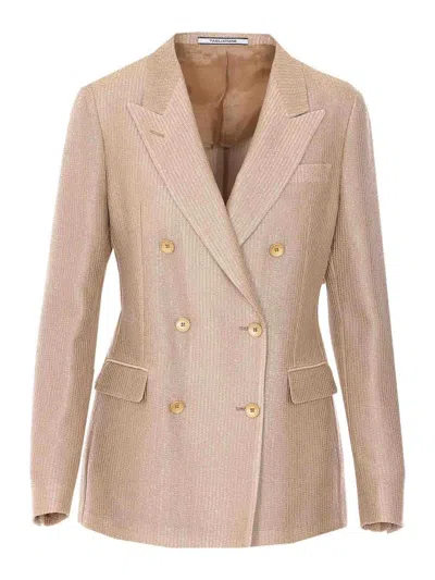 Tagliatore Beige J-parigi Jacket In Pink
