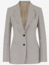 Tagliatore Beige Linen Blend Single-breasted Jacket In Beige