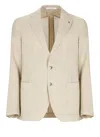 Tagliatore Beige Single Berated Blazer