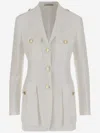 Tagliatore Single-breasted Linen Jacket In Beige