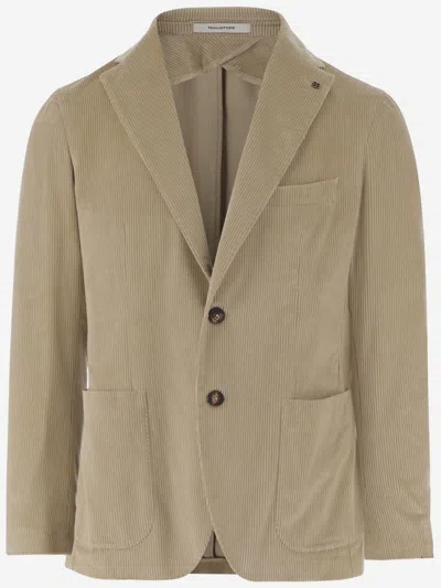 TAGLIATORE BEIGE SINGLE-BREASTED BLAZER