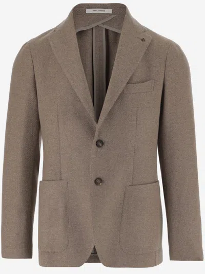 TAGLIATORE BEIGE SINGLE-BREASTED BLAZER