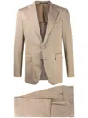 Tagliatore Single-breasted Two Piece Suit In Neutral