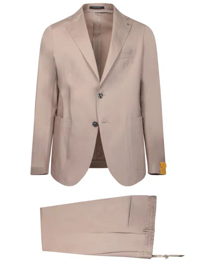 Tagliatore Beige Cotton Suit