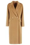 Tagliatore Beige Wool Overfit Coat In Multi
