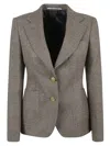 Tagliatore Two-button Blazer In Brown