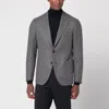 Tagliatore Beige/grey Houndstooth Double-breasted Jacket