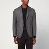 Tagliatore Beige/grey Houndstooth Double-breasted Jacket In Multi