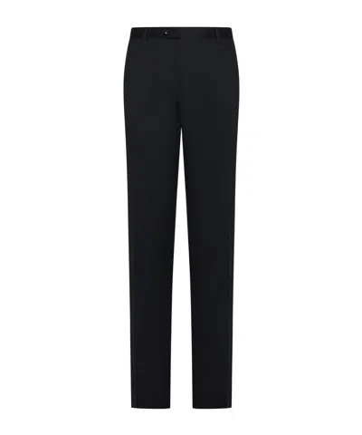 Tagliatore Belt-loop Casual Pants In Black