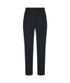 Tagliatore Belt-loop Casual Pants In Black