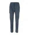 Tagliatore Belt-loop Casual Pants In Blue
