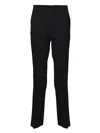 Tagliatore Belt-loops Trousers In Black