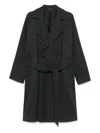 Tagliatore Long Sleeve Coat In Gray
