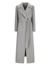 Tagliatore Belted Coat In Pattern