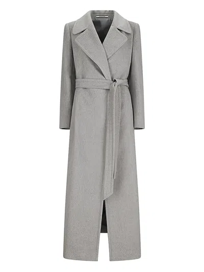Tagliatore Belted Coat In Pattern