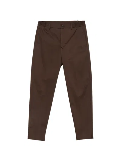 Tagliatore Belt-loops Trousers In Brown