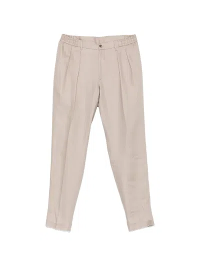 Tagliatore Belt-loops Trousers In Neutral