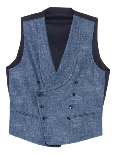 Tagliatore Ben Waistcoat In Blue
