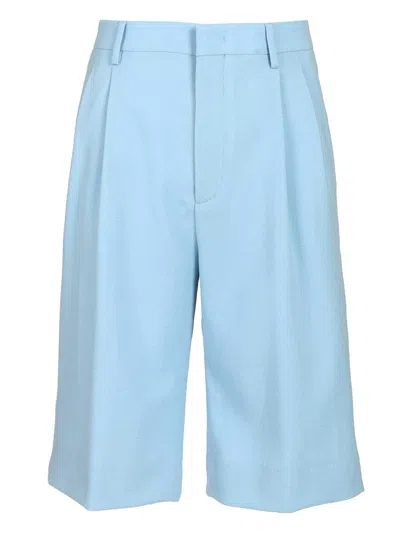 Tagliatore Bermuda Shorts Trousers Light Blue