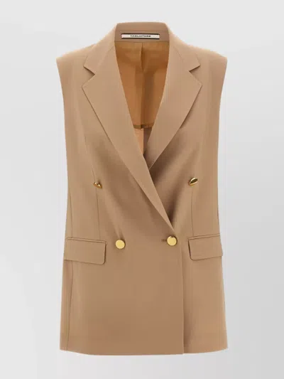 TAGLIATORE 'BERNICE' DOUBLE-BREASTED VEST GOLD-TONE BUTTONS