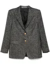 Tagliatore Bertha Blazer Peak Lapels In 黑色