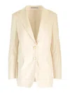 Tagliatore Bertha Corduroy Blazer In Gold