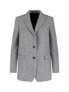 Tagliatore Houndstooth Pattern Blazer Pockets In Brown
