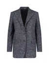 Tagliatore Tailored Grey Jacket With Sleek Silhouette In Gray