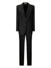 Tagliatore Tailored Wool And Silk Blend Suit In Black