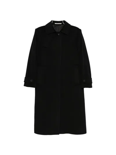Tagliatore Bethany Button-fastening Coat In Black