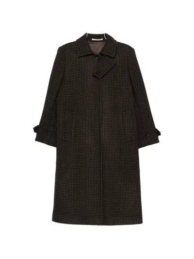 TAGLIATORE BETHANY HOUNDSTOOTH-PATTERN COAT