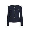 Tagliatore 'beverly' Blue Jacket With Metal Buttons