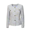 Tagliatore Beverly Crewneck Cotton Tweed Jacket