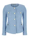 Tagliatore 'beverly' Light-blue Jacket With Metal Buttons