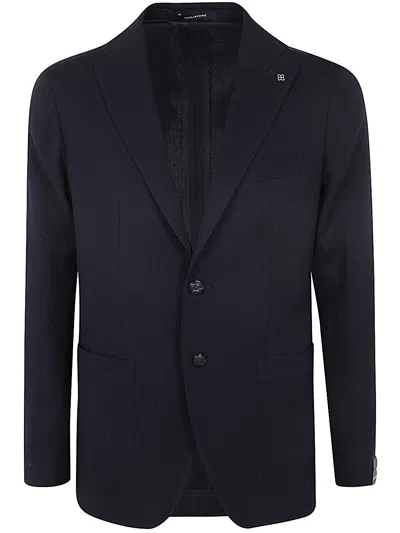 Tagliatore Bistretch Single Breasted Blazer In Blue