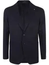 Tagliatore Single-breasted Wool Blazer In Blue